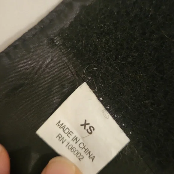 Tucker & Ace black motorcycle dog coat size XS - Picture 6 of 8